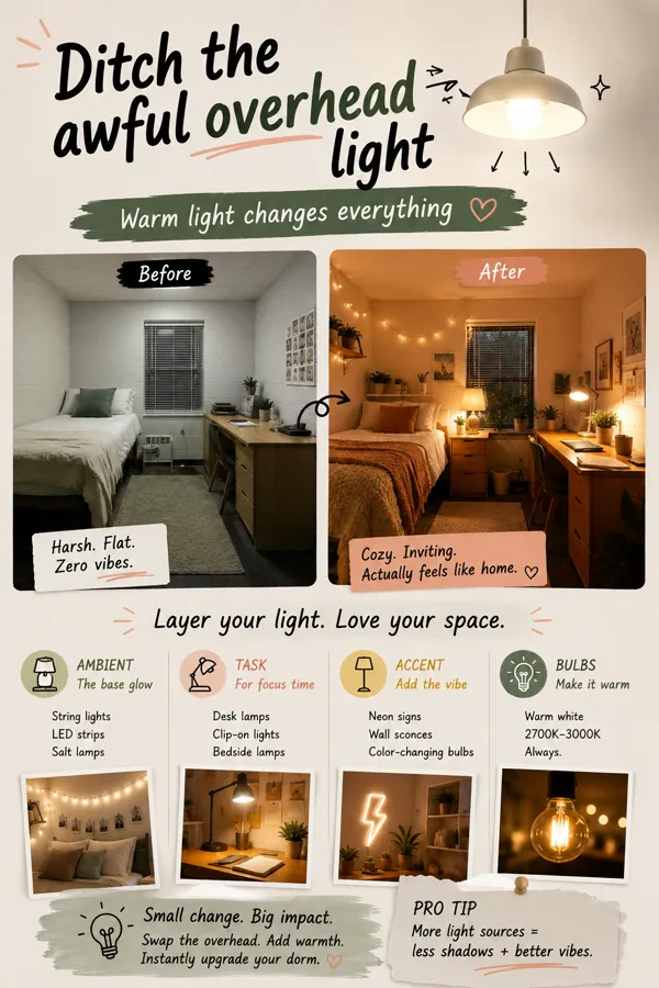 Pinterest graphic for: Best Dorm Room Desk Lamps: What to Look For and Which Type to Get
