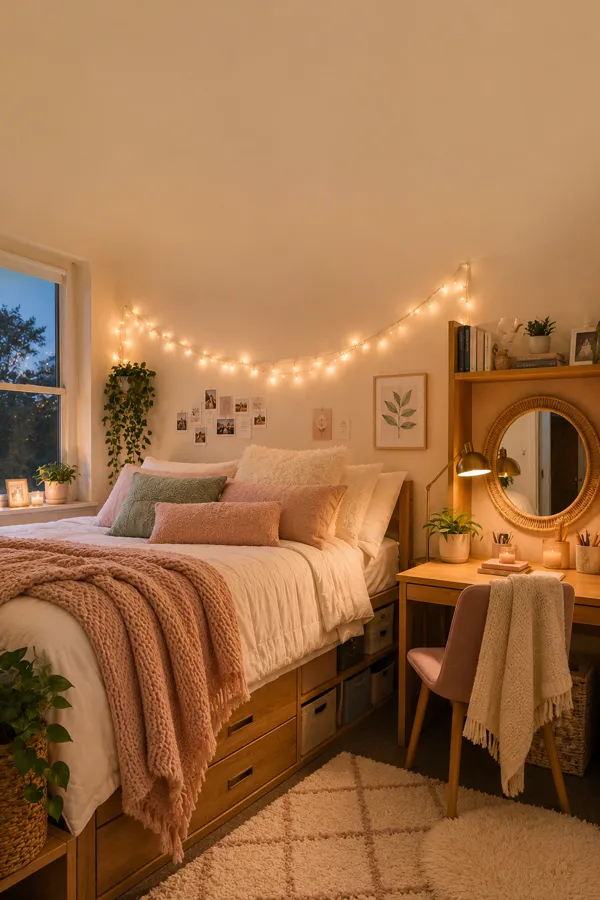Pinterest graphic for: Dorm Room Ideas for Girls: How to Make It Feel Like Yours
